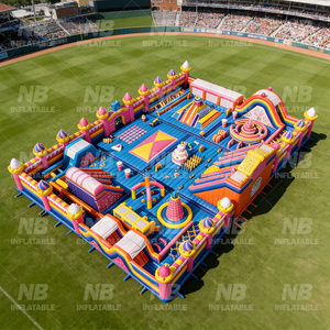 Large Amusement Park <b>Inflatable</b> Commercial Playground Obstacle Course Theme Sport <b>Game</b> House Large Trampoline Park <b>Inflatable</b> Tr - Product Image 3
