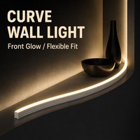 Bande LED en silicone 10x10mm à émission frontale IP65 DC12V/24V 120 LED/m Multi CCT avec télécommande pour éclairage linéaire de contour de bâtiment