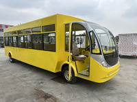 Bus électrique fermé pour le tourisme, 30 places, navette touristique pour parc d'attractions, zone panoramique, station balnéaire et hôtel