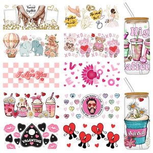 Directo de fábrica 16oz UV personalizado para DTF Cup Bottle Wraps Pegatinas de vidrio de goma Impresión de transferencia Taza Tazas de café Serigrafía - Product Image 5