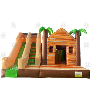 大人と子供のための巨大な商業インフレータブル障害物コースブロワースライド付きスポーツ活動 - Product Image 4