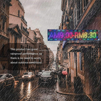 Pantalla LED P10 para Exteriores a Todo Color, Impermeable IP65, Programable por WiFi, Letrero LED con Mensajes Desplazables para Tiendas