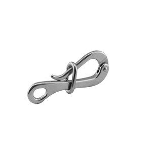 Denizcilik Donanımı Tekne Aksesuarları SS316 Dalış Halkası ve Hızlı Çıkarma Bağlantılı Gözlü Pelikan Kancası Yeni 4 inç - Product Image 2