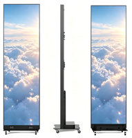 Écran LED mobile P2 d'extérieur, mur vidéo autoportant et mobile, grand écran publicitaire sur pied, vente en gros
