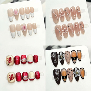 <span class=keywords><strong>Uñas</strong></span> Acrílicas Postizas Cortas Reutilizables de Marca Privada Personalizadas, 10 Piezas, <span class=keywords><strong>Uñas</strong></span> Postizas Hechas a Mano con Efecto Ojo de Gato 3D, Venta al Por Mayor de Fábrica - Product Image 1