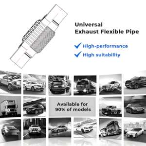 2.5/<span class=keywords><strong>3</strong></span>/<span class=keywords><strong>3</strong></span>.5/4 5 Inch Draadgaas Gevlochten Auto Roestvrijstalen Flexibele Gewricht Flex Balg Met Tepel Uitlaat Flex Universele Auto - Product Image 5