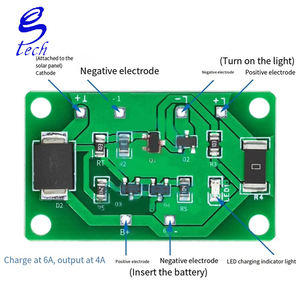 Carte de contrôle automatique pour lampe solaire Kit de circuit de lampe de pelouse solaire à batterie au plomb-ion lithium-ion 3-<span class=keywords><strong>24V</strong></span> - Product Image 4
