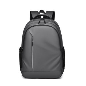 Custom Izable Black Laptop <b>Backpack</b> Usb Feature Waterproof Anti-theft <b>Leather</b> Like Business Style <b>Men</b> Tra - Product Image 6
