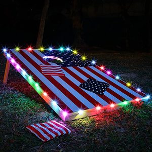 Batterie Corn Hole Edge und Loch LED-Lichter Familie Hinterhof Cornhole Sitzsack Toss Spiel bei Nacht Cornhole Board <span class=keywords><strong>Lights</strong></span> - Product Image 2