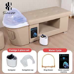 Manufacturer Modern Japanese <b>Head</b> Spa <b>Style</b> Beauty Salon Luxury Massage <b>Head</b> Spa Shampoo Bed for Facial for Barber Shops - Product Image 4