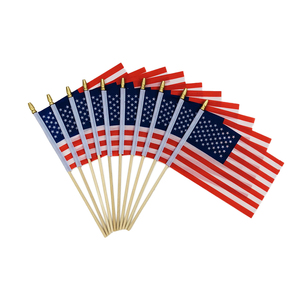 Khuyến mại hoạt động hai mặt in mô hình tùy chỉnh 14x21cm tất cả các nước mini nhỏ vẫy tay Polyester Mỹ tay cờ - Product Image 1