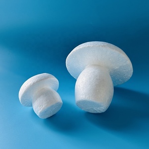 Figurine de <span class=keywords><strong>champignon</strong></span> en mousse polystyrène blanc non fini, non peinte, pour la peinture, forme de Pâques - Product Image 2