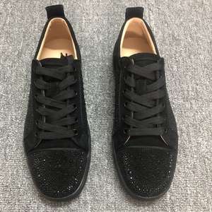 Zapatillas de Deporte de Alta Calidad con Cordones y Remaches Rojos en la Parte Inferior, de Cuero Genuino, a la Moda, para Caminar, para Hombre y Mujer - Product Image 2