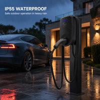 Chargeur mural pour véhicules électriques de type 2, 7 kW, avec lecteur de carte RFID, prêt à l'emploi, station de recharge domestique pour voitures électriques européennes