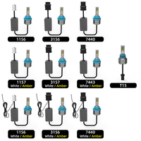 HUAJIAN professionnel personnalisé étanche haute puissance 50W bicolore LED T15 lampe de voiture DRL Auto Signal lumineux pour Supra