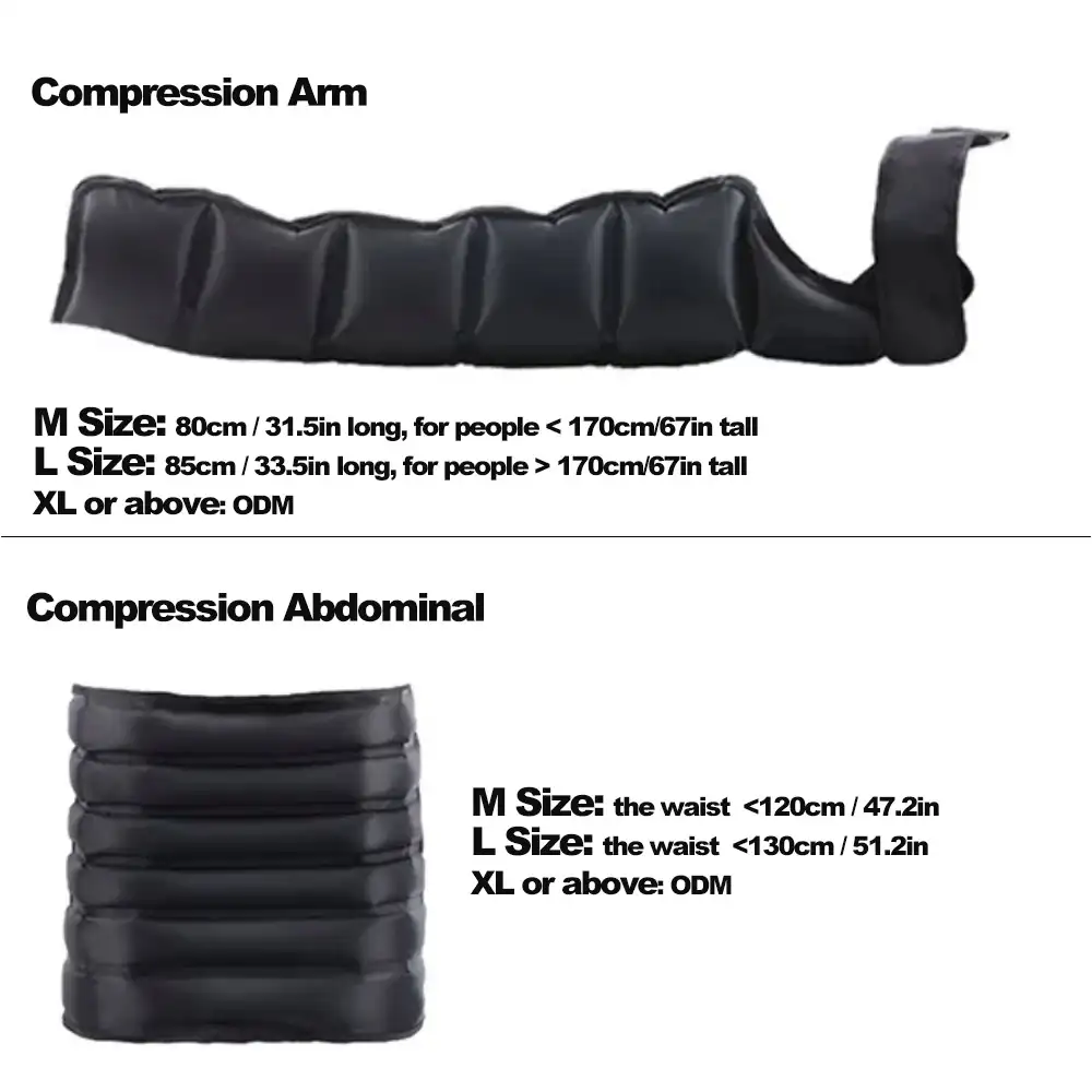 • Stivali da massaggio con recupero wireless sistema di terapia pneumatica a compressione pneumatica stivali a compressione normatec