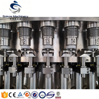 Machine Combi-Block Automatique Sokos pour le Remplissage et le Bouchage de Bouteilles d'Eau Minérale - Usine d'Embouteillage d'Eau Pure