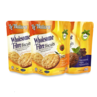 Pochette en Nylon pour biscuits au chocolat, haute qualité, personnalisée, pour emballage de snacks