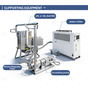 Machine à broyer les chocolats en billes verticale LST 30/50 kg avec pompe PLC pour fèves de cacao, noix et fruits 380V Longue durée de vie - Product Image 6