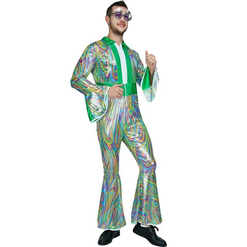 70's Disco Jumpsuit Perfect for Cosplay Party Men's Costume