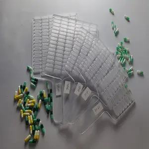 S30 Handmatige Handgenese Kleine Capsule Tablet Pil Teller Plaat Teller Teller Machine Met Plexiglas Materiaal 30 Stuks/Board Maat 00 0 1