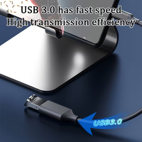 Câble adaptateur USB3.0 OTG Type C, convertisseur USB mâle-femelle, matériau PVC, pour téléphone, ordinateur portable, tablette, MacBook, transfert de données, lecture