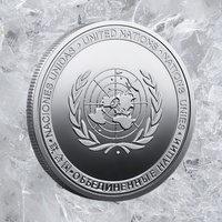 Pièce commémorative de la paix mondiale, style traditionnel des Nations Unies, médaille commémorative plaquée or, personnalisable et en stock, directement de l'usine