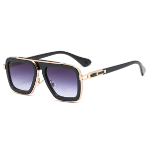 <span class=keywords><strong>Gafas</strong></span> clásicas de Metal de lujo 2025, <span class=keywords><strong>gafas</strong></span> de sol cuadradas con logotipo personalizado, <span class=keywords><strong>gafas</strong></span> de sol clásicas con degradado Vintage para hombres y mujeres - Product Image 5