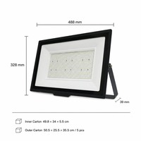 400W AC 220V Lineal Dob Led Smd Exterior Estadio Foco Iluminación de pared Reflector Lámpara Reflector Delgado Luz de inundación al aire libre