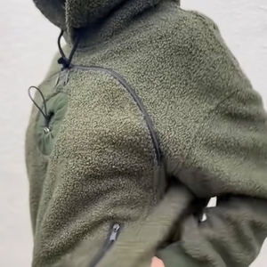 고양이 캥거루 포켓 플러시 후디 100% 폴리에스터 저지 원단 통기성 방풍 안티필링 유니섹스 겨울 자수 프린트 - Product Image 3