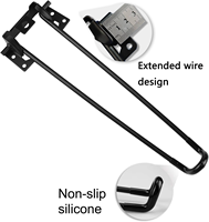 Table d'appoint portable robuste et détachable pour ordinateur portable, avec pieds pliants en forme d'épingle à cheveux