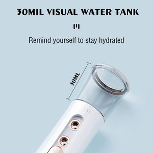 Rociador de niebla doble con puerto de pulverización Nano <span class=keywords><strong>Mist</strong></span> con tanque de agua Visual de 30ml Rociador de niebla Facial de moléculas de agua pequeñas - Product Image 4