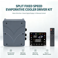 Contrôleur de moteur à vitesse fixe 220V à vitesse constante stable avec panneau numérique et télécommande IR pour refroidisseur d'air évaporatif