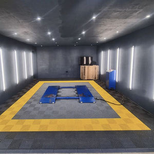 Dalles de sol de garage en plastique pour le detailing automobile, revêtement de sol en vinyle, dalles autocollantes, solides et résistantes, écologiques, de la meilleure qualité - Product Image 1