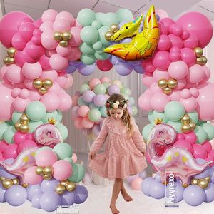 Kit de Guirnalda de Globos de Dinosaurios al por Mayor con Globos Grandes de Dinosaurios de Papel de Aluminio para Fiesta de Cumpleaños con Temática de Dinosaurios de la Selva para Niñas - Product Image 3