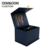 Caja de Perfume de Papel Especial Personalizada con Tapa Abatible, Logotipo Estampado en Lámina Dorada, Empaque de Fragancia de Lujo, Caja de Regalo Rígida con Laminado Mate