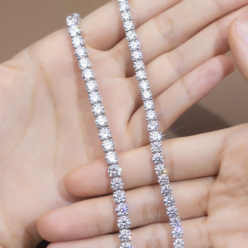 18k tennis bracelet mounting