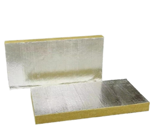 Panneau en laine de verre avec feuille d'aluminium hydrophobe, ignifuge et à isolation thermique de haute qualité - Product Image 1