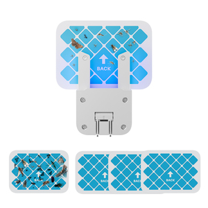 Bay côn trùng Fly Trap với UV ánh sáng keo màu xanh <span class=keywords><strong>LED</strong></span> 1 thiết bị và 5 Refill thu hút và chụp bướm đêm trong nhà Fly Catcher - Product Image 4