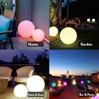 Lampe boule lumineuse LED ultra-amusante avec télécommande veilleuse étanche-Lampe boule de saphir œuf lumières de piscine flottantes pour la décoration des enfants
