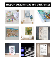 Bloc acrylique hébreu Judaica personnalisé sur mesure, œuvre d'art religieuse pour cadeau de fête familial juif, présentoir de table, vente en gros ODM