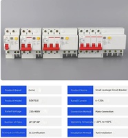 Interruptor Automático Delixi Tipo D RCD DZ47LE-D con Protección Contra Fugas a Tierra, Capacidad de Ruptura de 6kA, Voltaje Nominal de 220V/380V