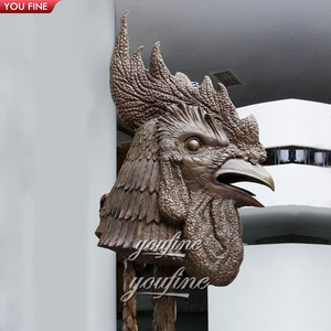 YOUFINE Estatua <span class=keywords><strong>de</strong></span> Tigre Chino Realista en Bronce, Busto <span class=keywords><strong>de</strong></span> Animal Salvaje para Plaza Pública y Zoológico - Product Image 2