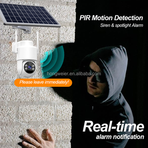 Hongglobal 4MP 2.4G 5g wifi6 thông minh không dây năng lượng mặt trời Powered an ninh PTZ máy ảnh eseecloud <span class=keywords><strong>wifi</strong></span> ngoài trời surveil năng lượng mặt trời cctv camera - Product Image 6