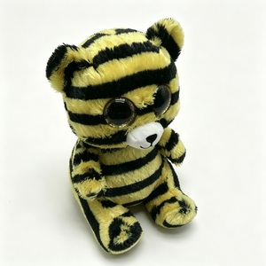ตุ๊กตาเสือลายเหลืองดำแบบกำหนดเอง ตุ๊กตาเสือนั่ง ตุ๊กตาเสือตาโต - Product Image 5
