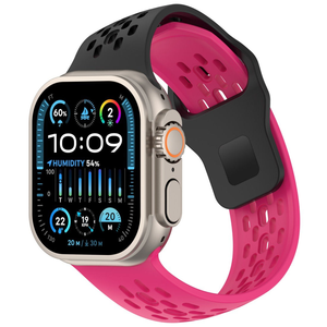 สายซิลิโคนแบบเจาะรูขอบเอียง ระบายอากาศได้ดี สำหรับ IWatch 11 10 Ultra - Product Image 5