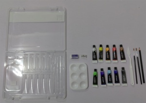 Fournitures d'art professionnelles <span class=keywords><strong>Peinture</strong></span> 12 ML-2 pinceaux, 1 <span class=keywords><strong>crayon</strong></span>/gomme/taille-<span class=keywords><strong>crayon</strong></span>/couteau en plastique/palette en plastique Ensemble <span class=keywords><strong>de</strong></span> <span class=keywords><strong>peinture</strong></span> <span class=keywords><strong>acrylique</strong></span> - Product Image 4