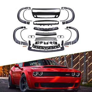 Kit d'accessoires de carrosserie automobile : Cache-pare-chocs avant avec élargisseurs d'ailes pour <span class=keywords><strong>Dodge</strong></span> <span class=keywords><strong>Challenger</strong></span> 2015 à <span class=keywords><strong>2022</strong></span>, style Demon - Product Image 3