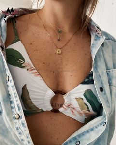 Bañador de dos piezas de alta calidad, traje de baño Sexy de diseño de anillo de plástico, Bikini de retazos personalizado - Product Image 5