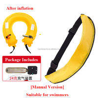 Ceinture de sauvetage gonflable portable, gonflage automatique ou manuel au CO2, ceinture de sauvetage pour la pêche, la navigation de plaisance, la survie aquatique pour adultes